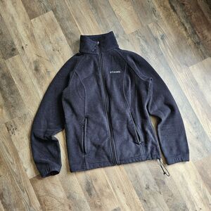 Columbia Jacket Womens Fleece Full Zip Black size Medium